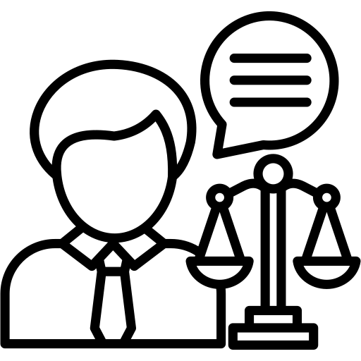 Civil litigation advice icon