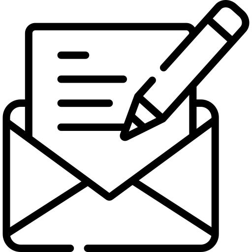 Letter before action icon